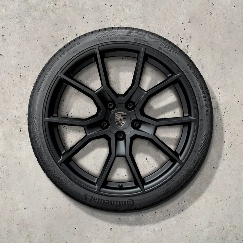 21" Taycan Ii "Rs Spyder Design" Winter Set - Satin Black 1