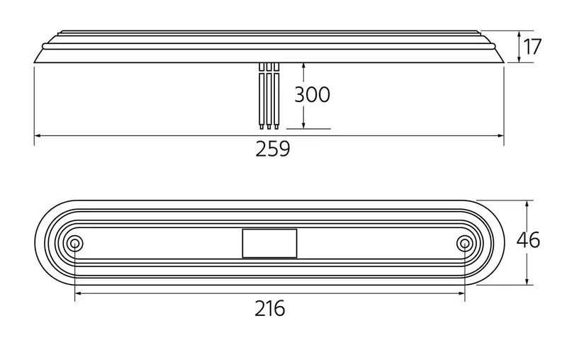 260 Slimline Led Stop/Tail 12/24V 2