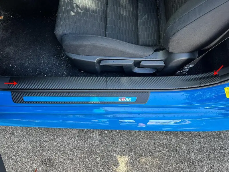 3D Carbon Door Sill Overlay Part 2 (Upper) - 2022+ Brz / Gr86 1