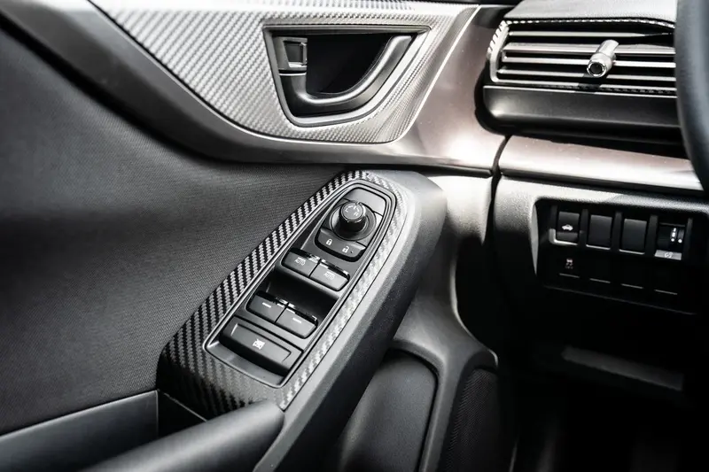 3D Carbon Door Switch Panel Overlays (Front / Rear) - 2022+ Subaru Wrx 1