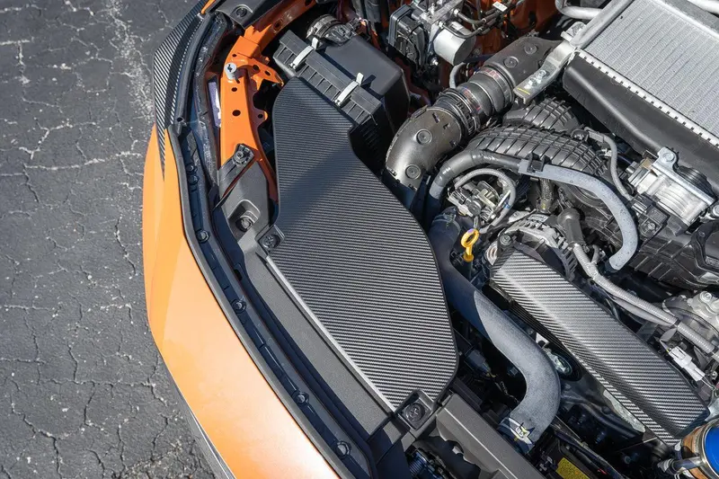 3D Carbon Engine Intake Duct Cover Overlay - 2022+ Subaru Wrx 1