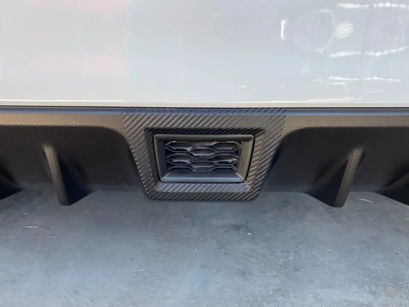 3D Carbon Fiber Rear Fog / F1 Bumper Cover Overlay - 2015-2021 Wrx / Sti 1