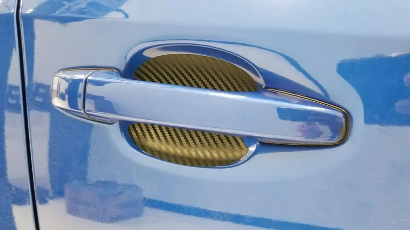 3D Carbon Fiber Vinyl Door Cup Protectors - 2015-2020 Subaru Wrx / Sti 1