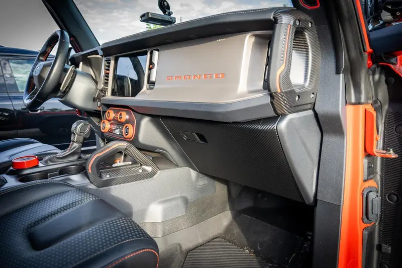 3D Carbon Glovebox Overlay Kit - 2021+ Bronco 2