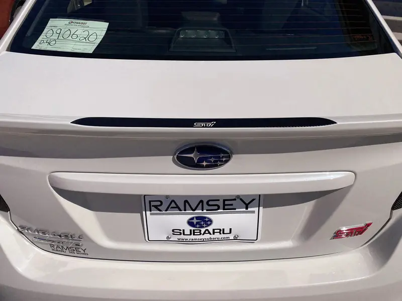 3D Carbon Low Profile Oem Spoiler Protector Accent With Logo - 2015-2021 Wrx / Sti 1