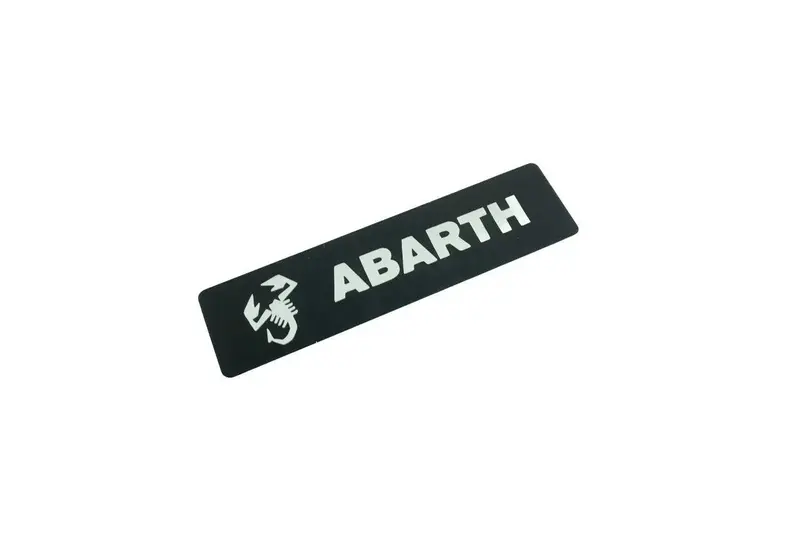 Abarth Weathertech Floor Mat Logo (Etched Metal) - Universal 1