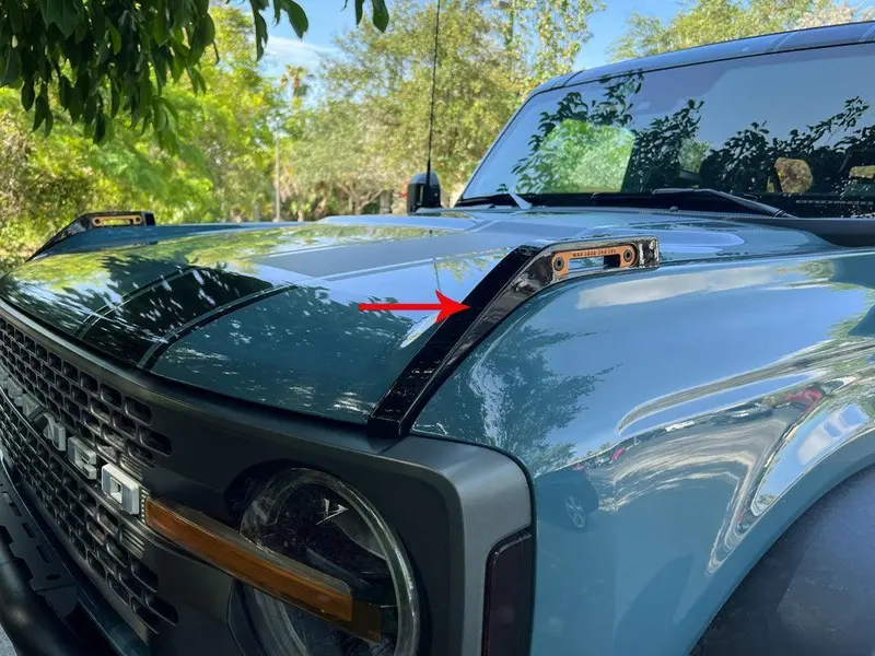 Abs Trail Sight Covers - 2021+ Bronco 1