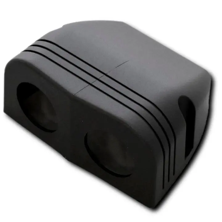 Accessory Socket Housing Double - Black 1