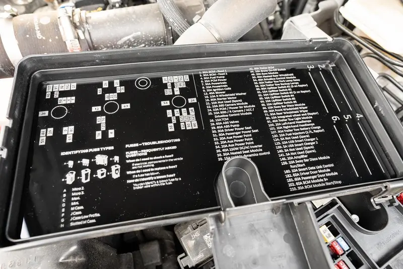 Acrylic Laser Series Fuse Box Lid Label Plate - 2021-2026 Bronco 1