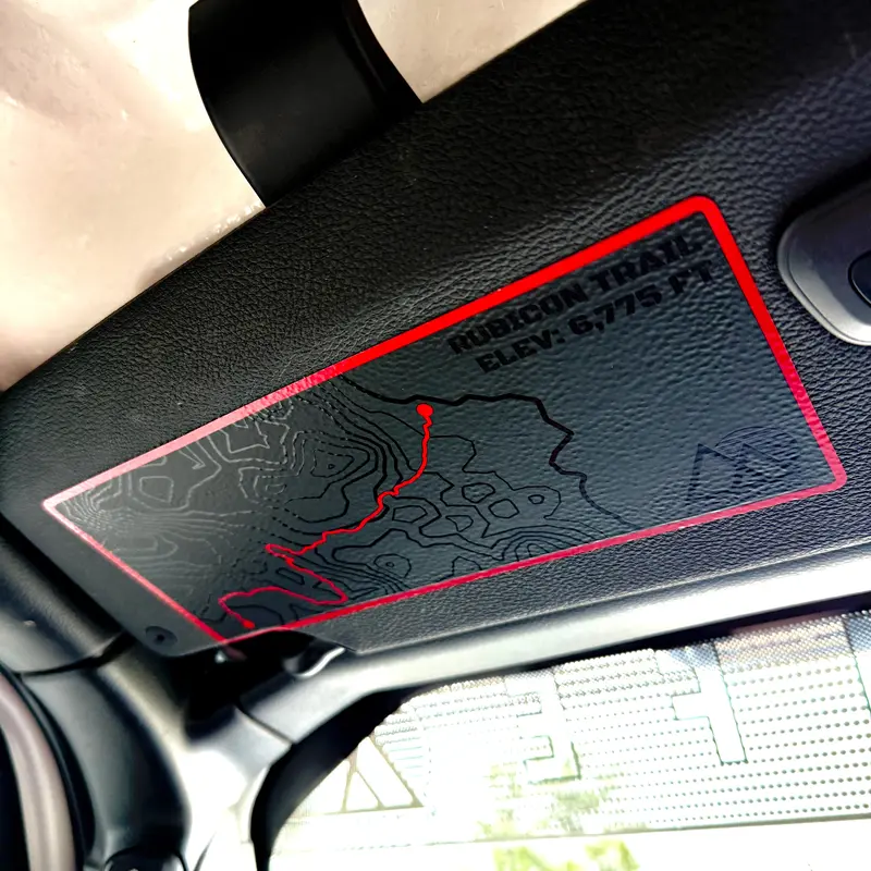Adventure Sun Visor Decal Set – 2021+ Bronco / 2007+ Wrangler / Gladiator 1