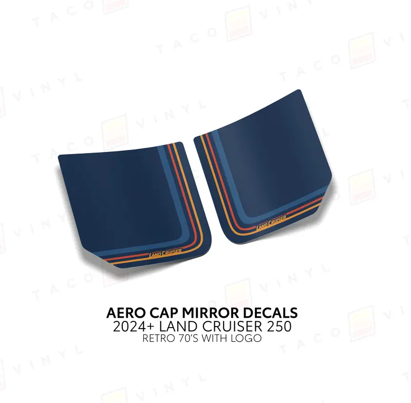 Aero Cap Mirror Decals - 2024+ Land Cruiser 14