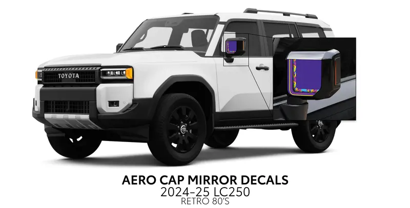 Aero Cap Mirror Decals - 2024+ Land Cruiser 15