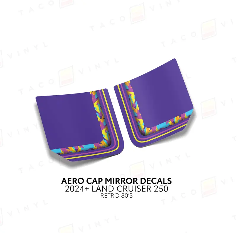 Aero Cap Mirror Decals - 2024+ Land Cruiser 16