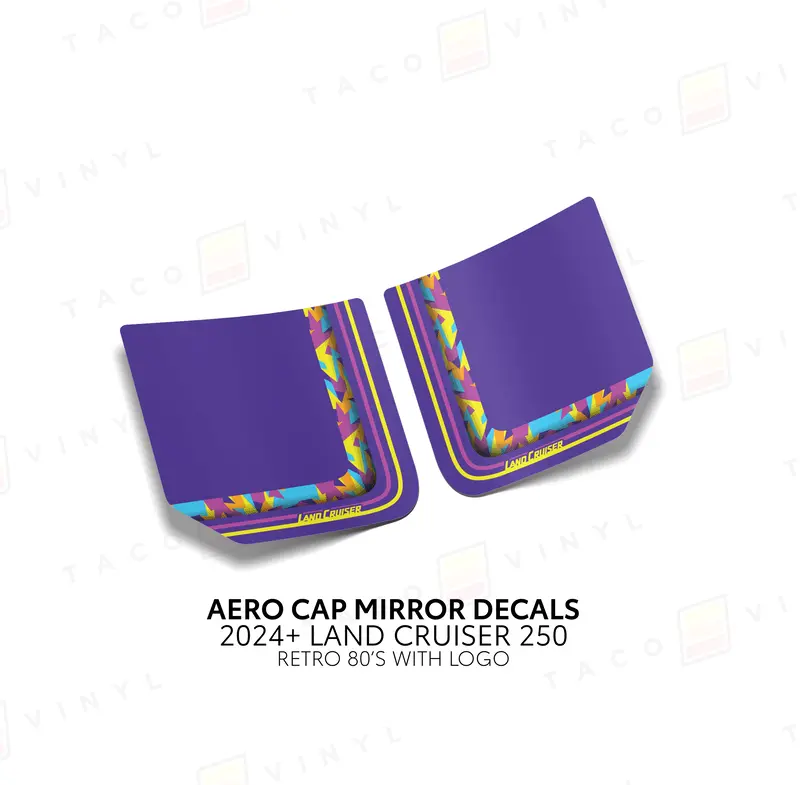 Aero Cap Mirror Decals - 2024+ Land Cruiser 18
