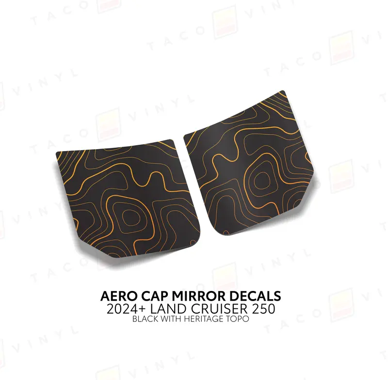 Aero Cap Mirror Decals - 2024+ Land Cruiser 18