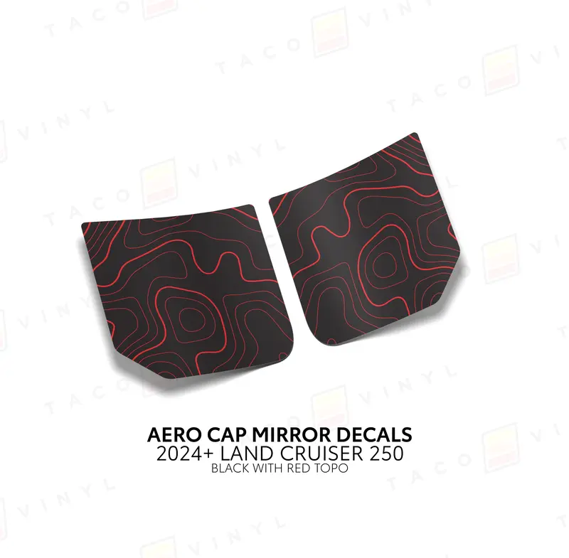 Aero Cap Mirror Decals - 2024+ Land Cruiser 19