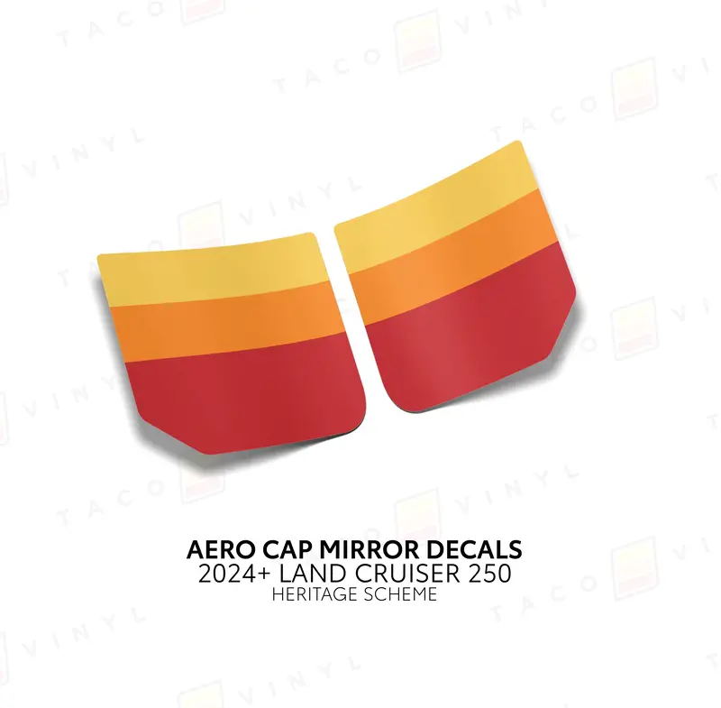Aero Cap Mirror Decals - 2024+ Land Cruiser 2