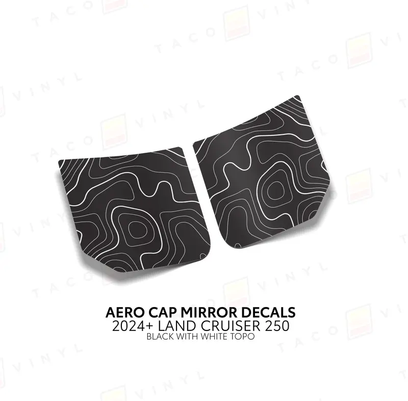 Aero Cap Mirror Decals - 2024+ Land Cruiser 20