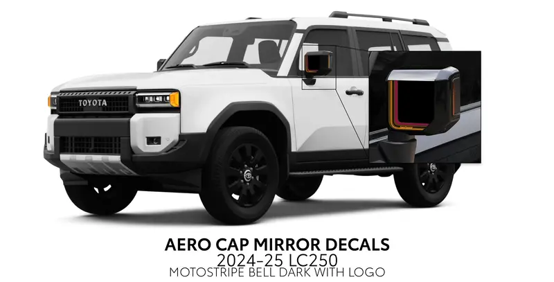 Aero Cap Mirror Decals - 2024+ Land Cruiser 21
