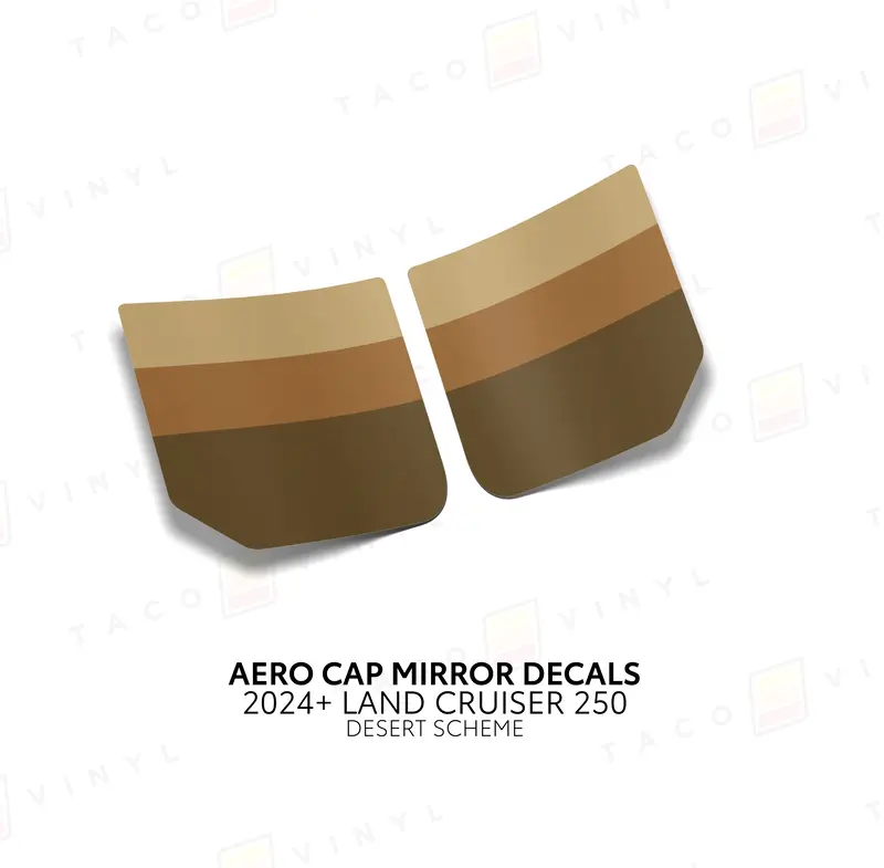 Aero Cap Mirror Decals - 2024+ Land Cruiser 23