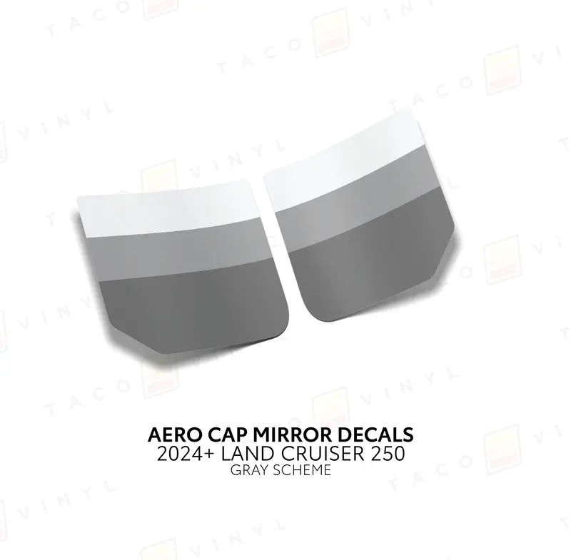 Aero Cap Mirror Decals - 2024+ Land Cruiser 24