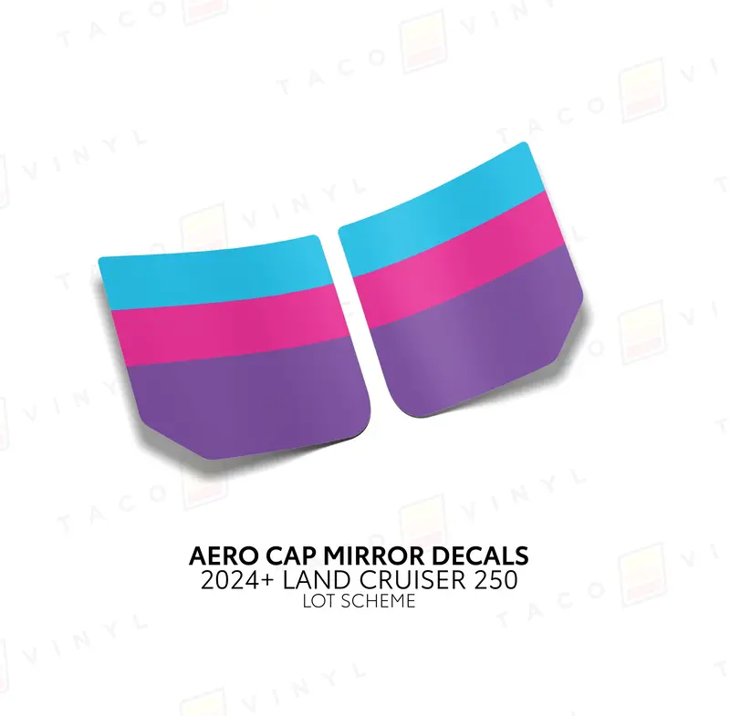 Aero Cap Mirror Decals - 2024+ Land Cruiser 26