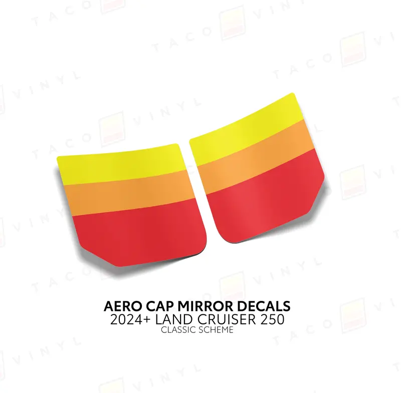 Aero Cap Mirror Decals - 2024+ Land Cruiser 28