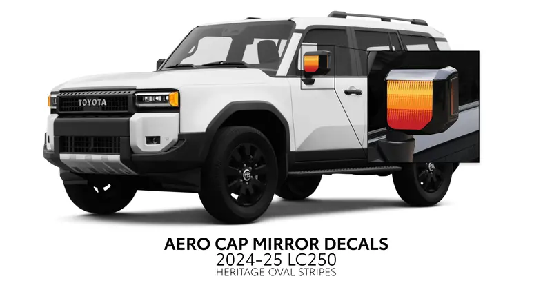 Aero Cap Mirror Decals - 2024+ Land Cruiser 3