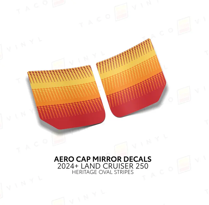 Aero Cap Mirror Decals - 2024+ Land Cruiser 4