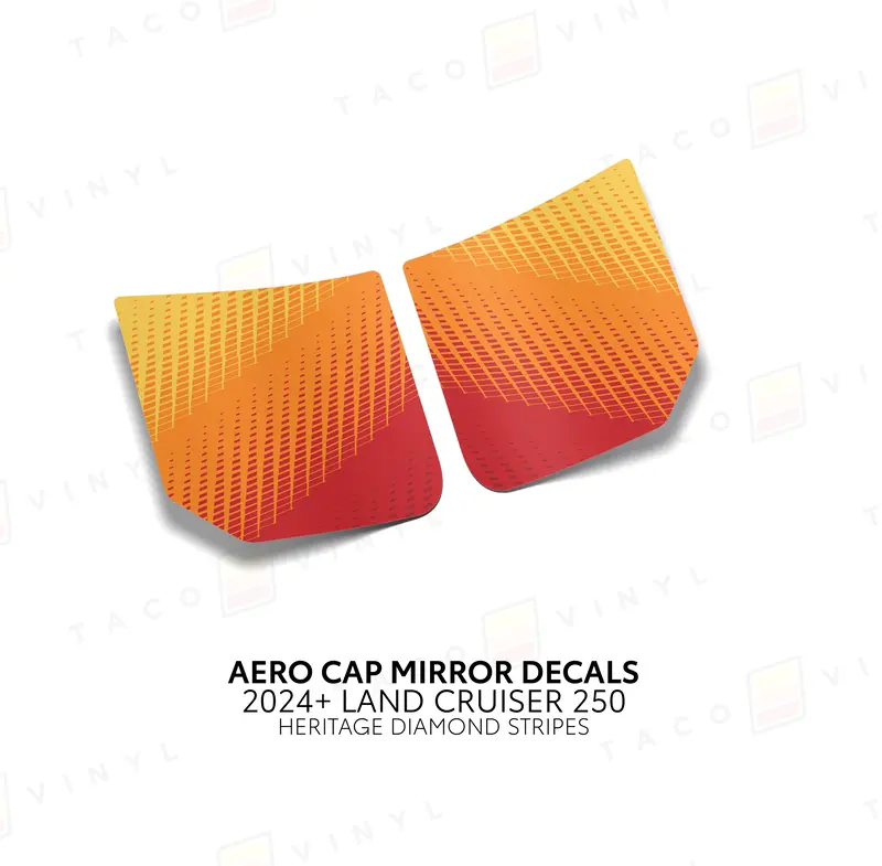 Aero Cap Mirror Decals - 2024+ Land Cruiser 6
