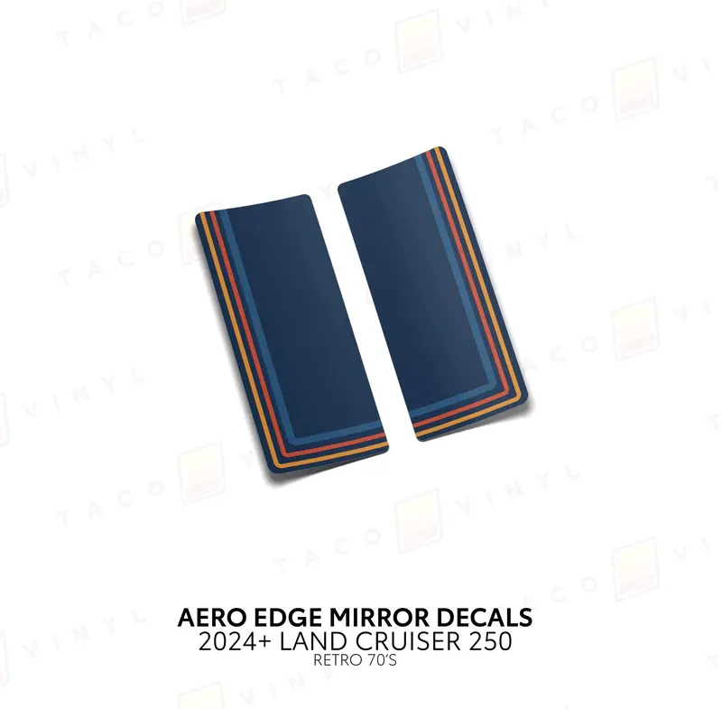 Aero Edge Mirror Decals - 2024+ Land Cruiser 10