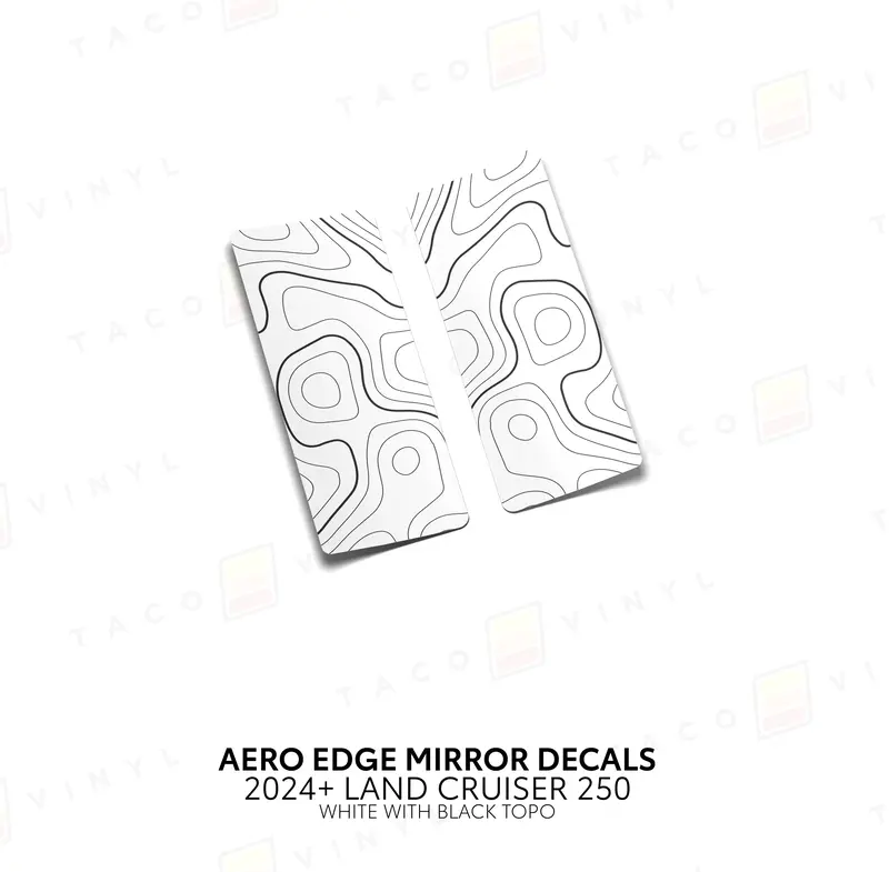 Aero Edge Mirror Decals - 2024+ Land Cruiser 11