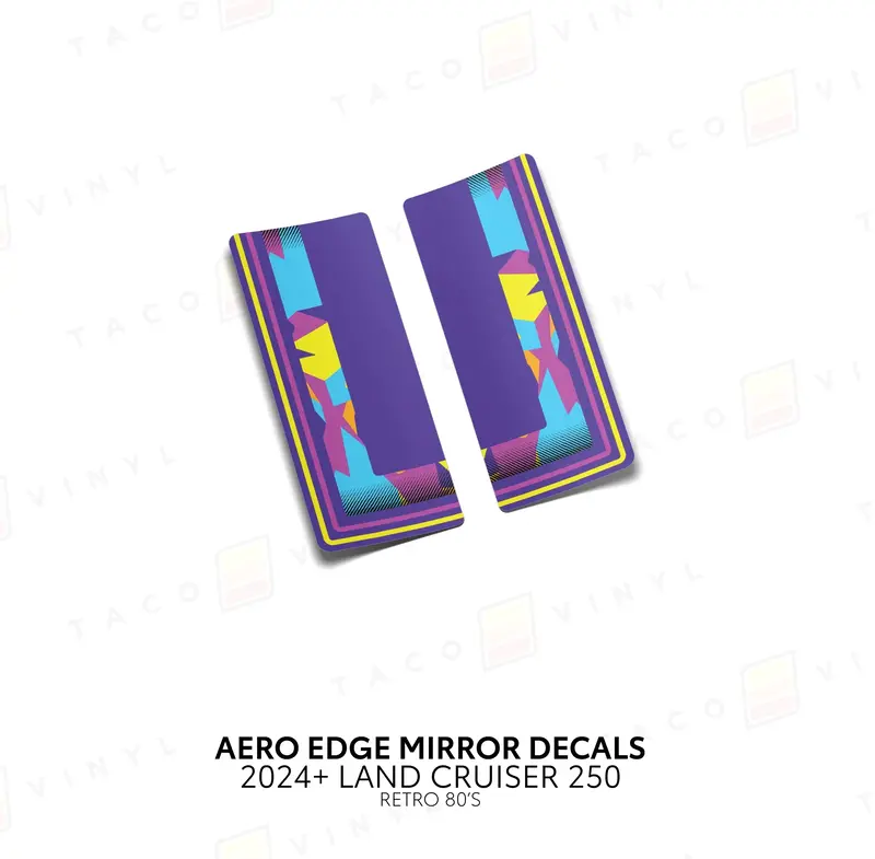 Aero Edge Mirror Decals - 2024+ Land Cruiser 12