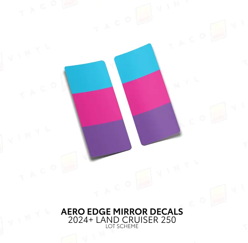 Aero Edge Mirror Decals - 2024+ Land Cruiser 17