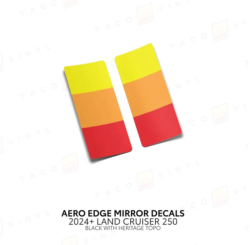 Aero Edge Mirror Decals - 2024+ Land Cruiser 18