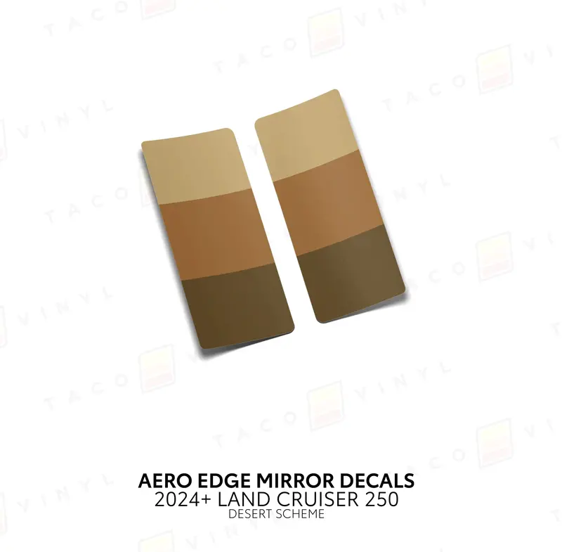 Aero Edge Mirror Decals - 2024+ Land Cruiser 19