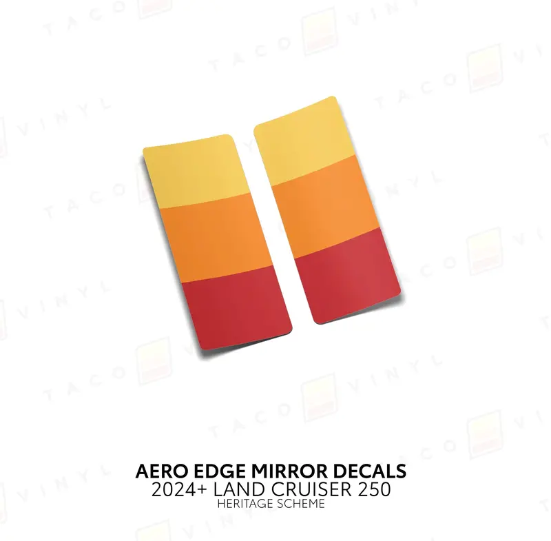 Aero Edge Mirror Decals - 2024+ Land Cruiser 3