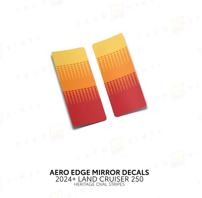 Aero Edge Mirror Decals - 2024+ Land Cruiser 6