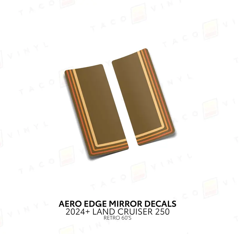 Aero Edge Mirror Decals - 2024+ Land Cruiser 8