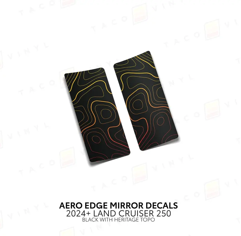 Aero Edge Mirror Decals - 2024+ Land Cruiser 8