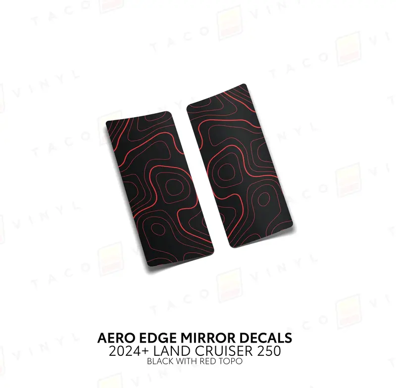 Aero Edge Mirror Decals - 2024+ Land Cruiser 9