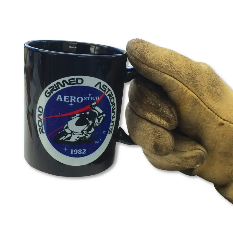 Aerostich Road Grimed Astronaut Coffee Mug 2