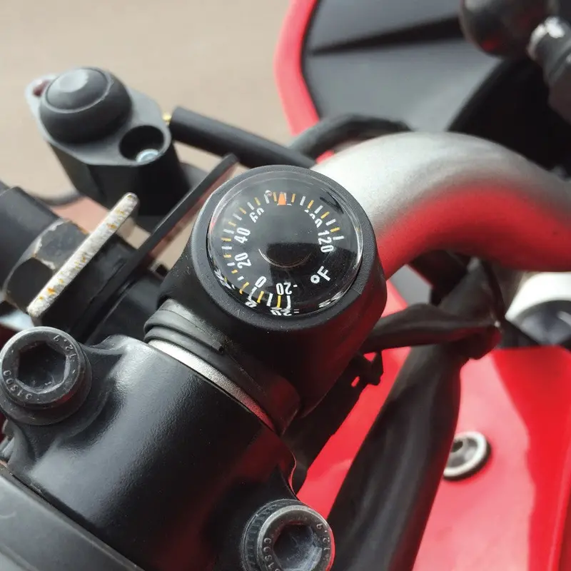 Aerostich Thermometer Handlebar Clip 2