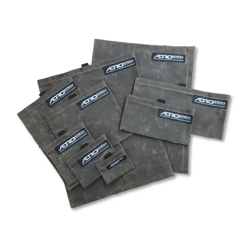 Aerostich Waxed Cotton Envelope Bags 1