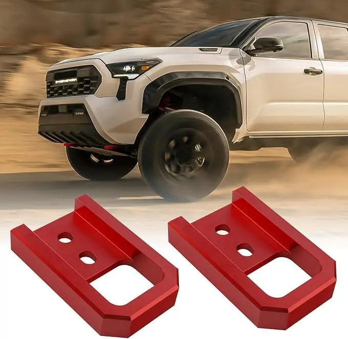 Aftermarket Red Front Tow Hooks - 2024+ Land Cruiser / Tacoma / 2025+ 4Runner 1