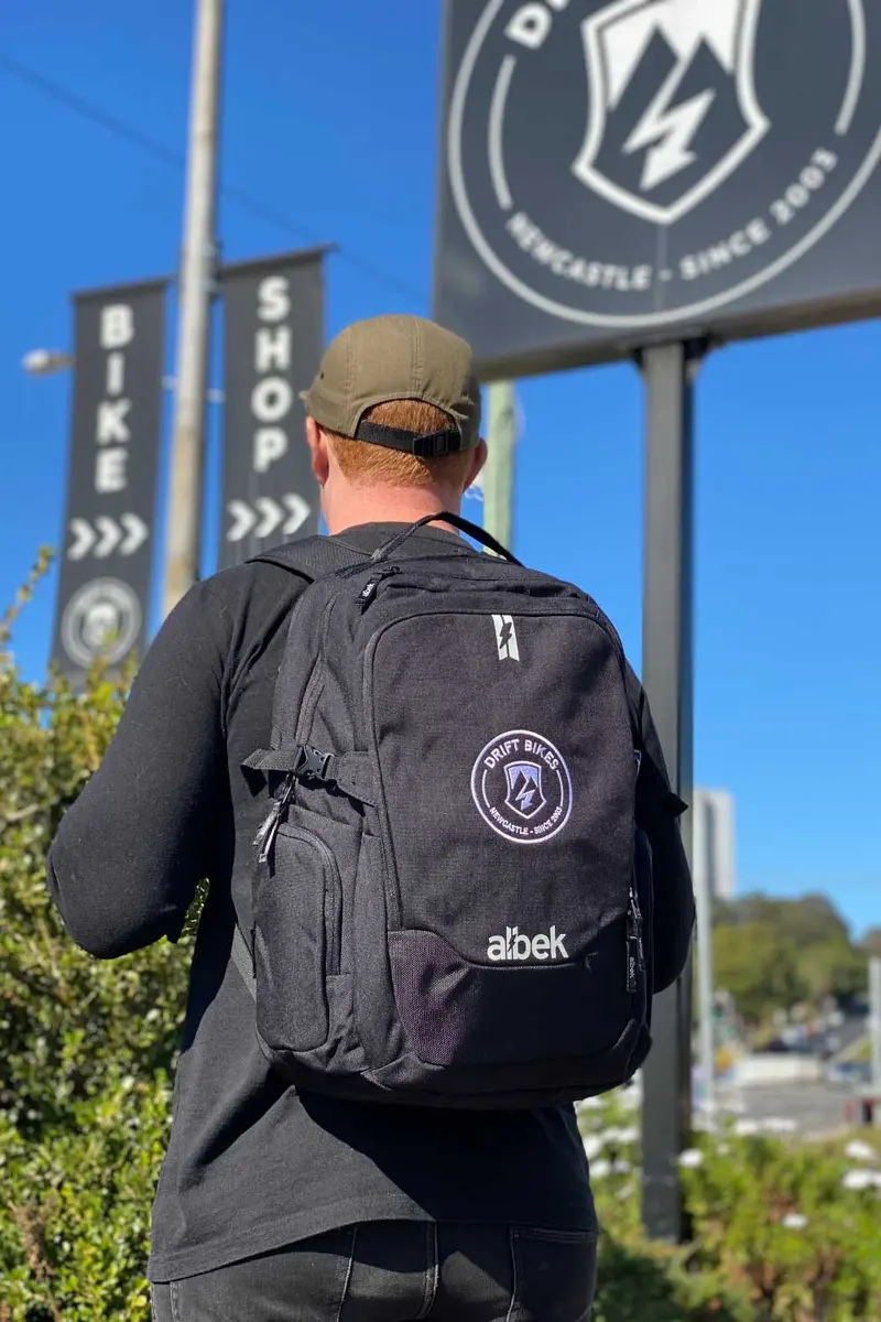 Albek X Drift Bikes Dudley Backpack Covert Black 1