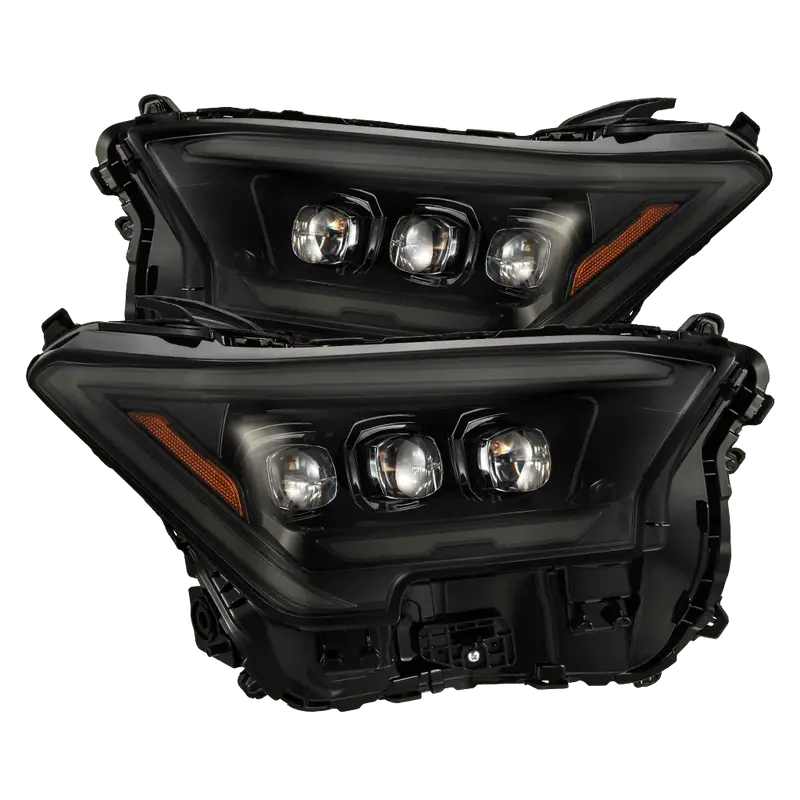 Alpharex Nova Series Tri Beam Projector Led Headlights - 2024+ Tacoma / 2025+ 4Runner 1