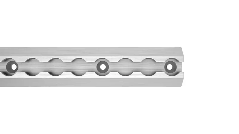 Aluminium Cargo Track Angle 45Mm X 1.27M 1