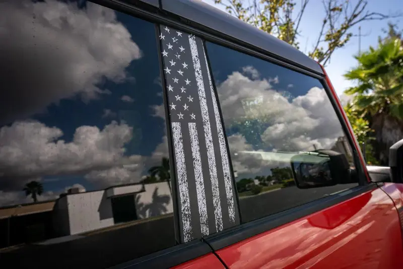 American Flag B Pillar Protection Kit (Printed Series) - 2021+ Bronco 4 Door 1