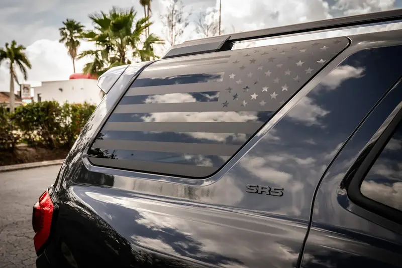 American Flag Rear Window Overlays - 2025+ 4Runner 1